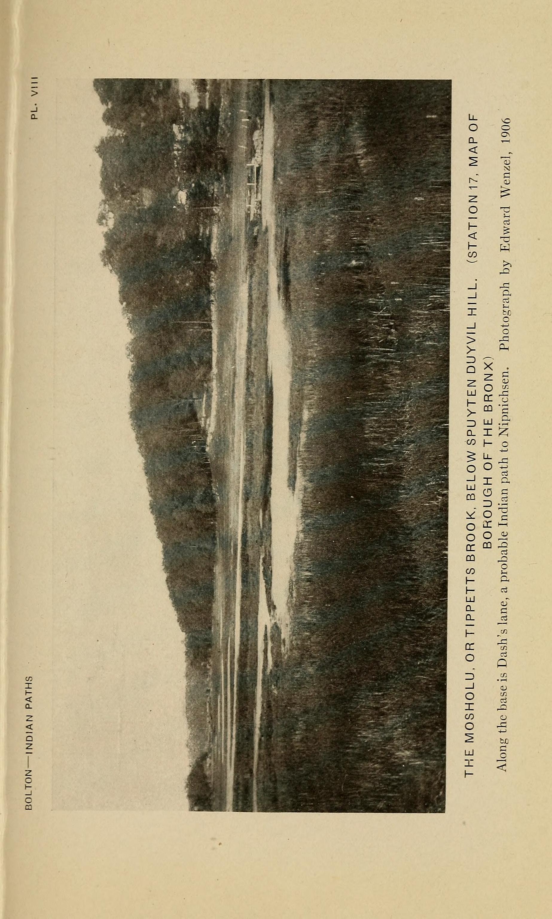 Plate VIII: The Mosholu (Tippetts Brook) Below Spuyten Duyvil Hill — Bolton (1922)