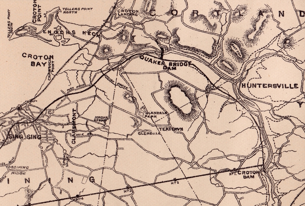 New Croton Aqueduct Map, 1884