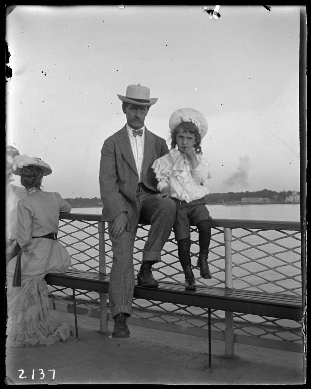 Family on Croton Point Pier