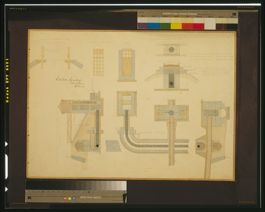 Croton Aqueduct Plans and Sections — Jervis Drawing (1837)