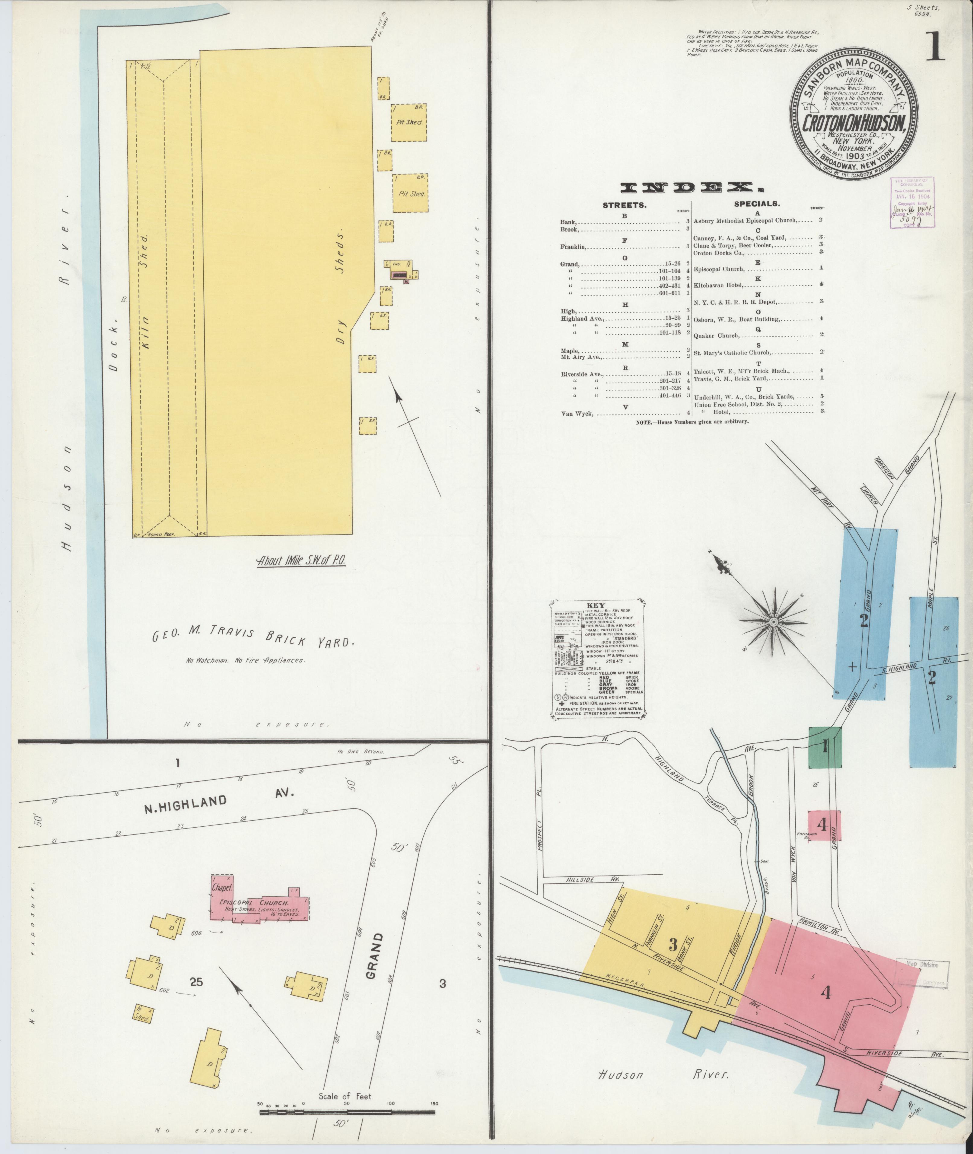 Sanborn Fire Insurance Map — Croton-on-Hudson (1903)
