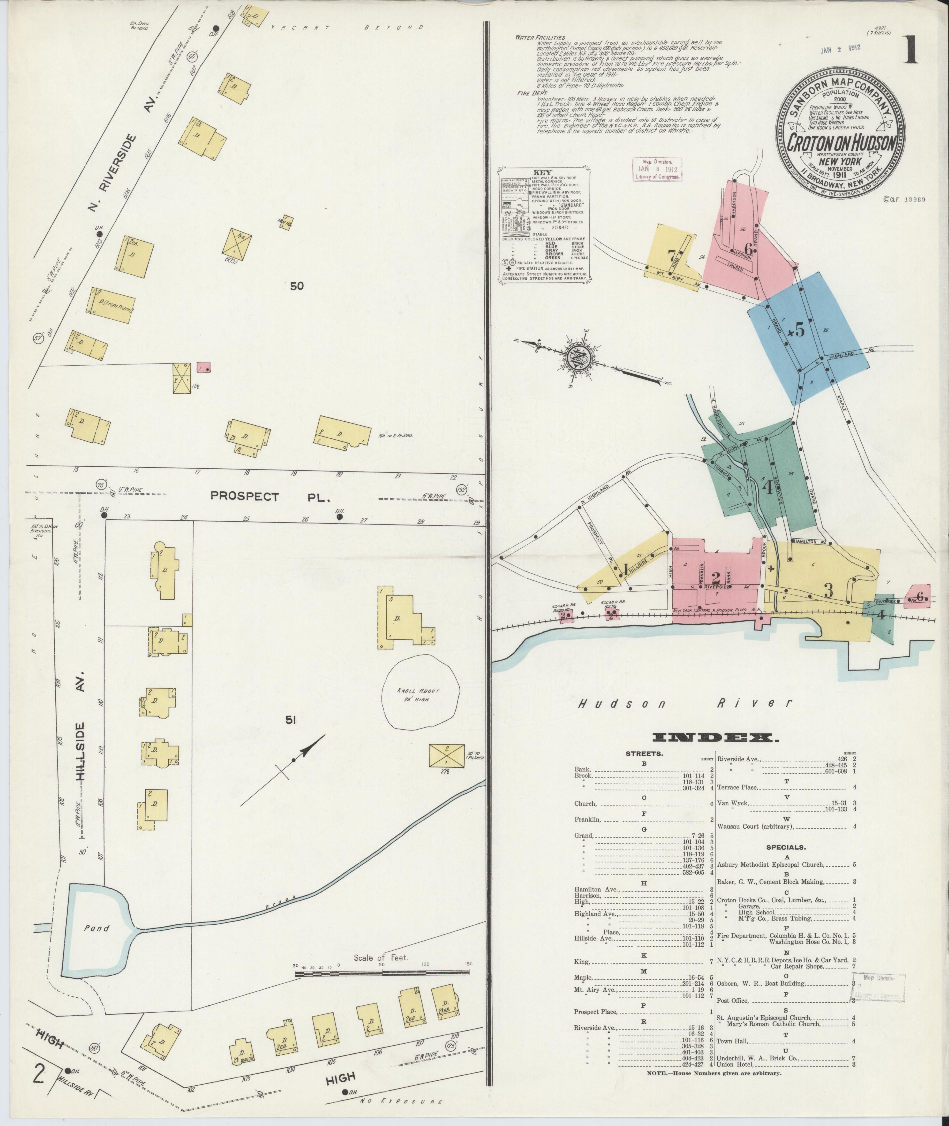 Sanborn Fire Insurance Map — Croton-on-Hudson (1911)