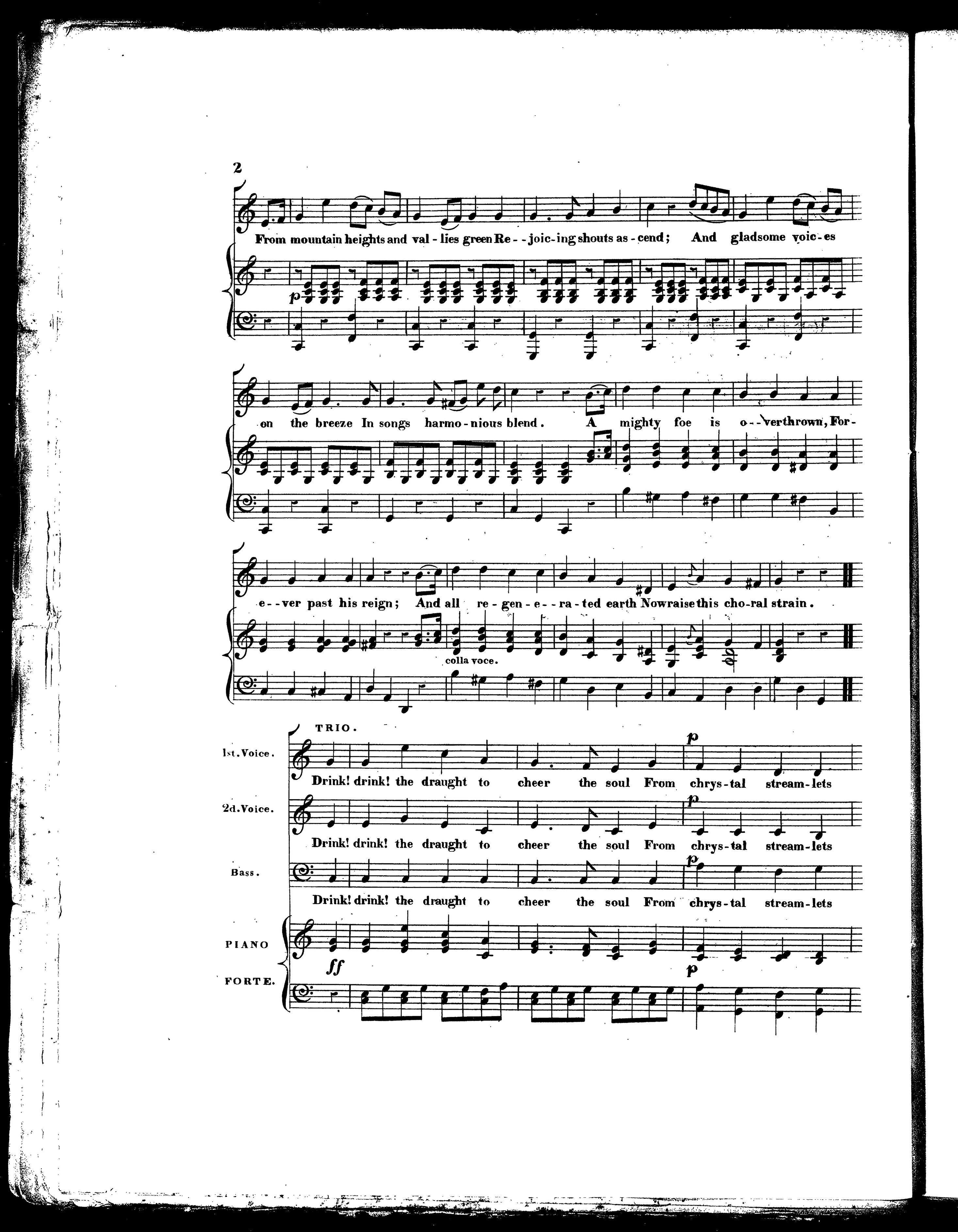 Croton Water Sheet Music — Phillips/Willis (1842), Page 003