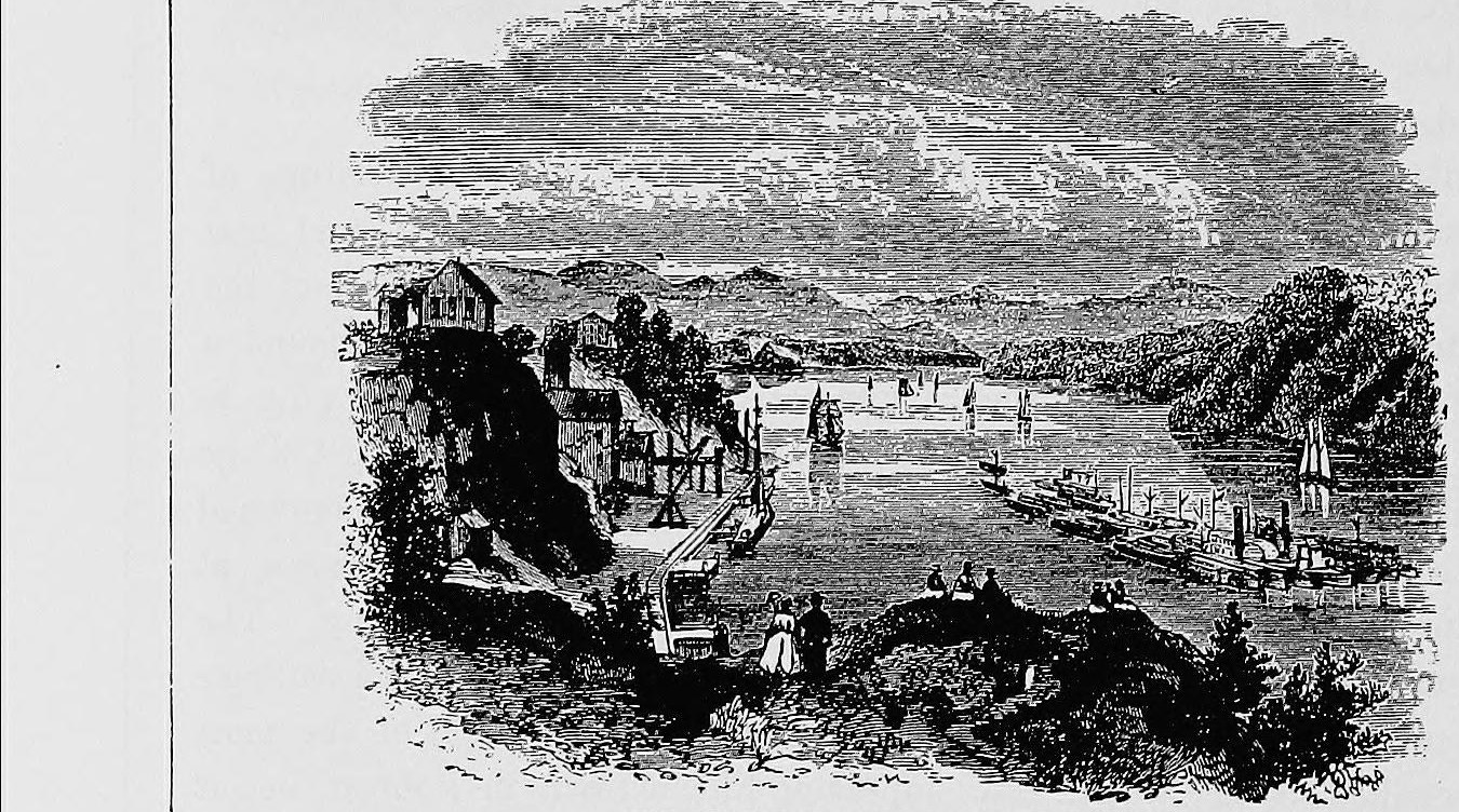 Croton Dam Wood Engraving — Lossing