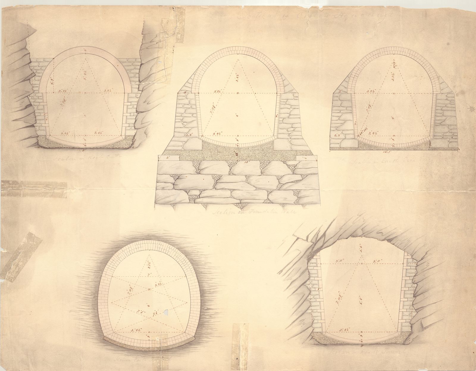 Croton Aqueduct Tunnel Sections