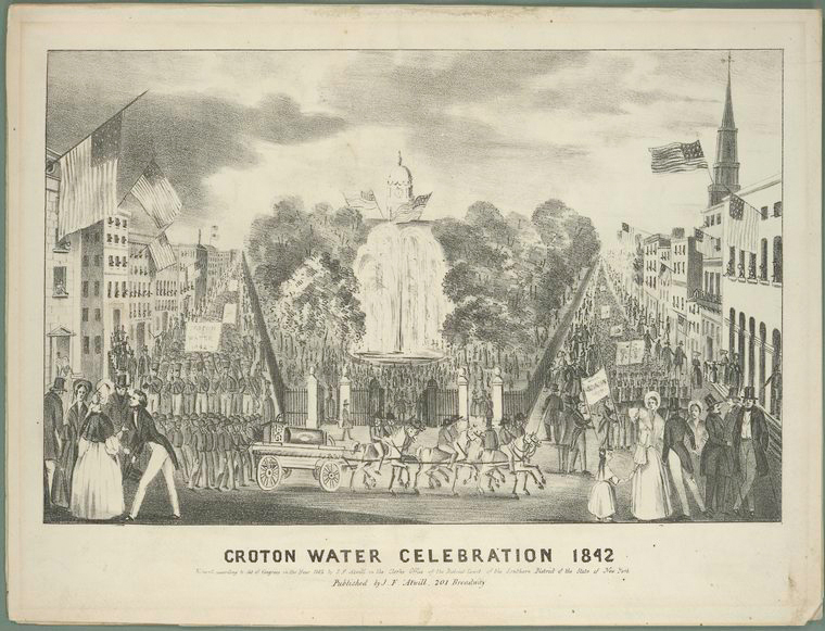 Croton Water Celebration 1842 — Stokes Collection