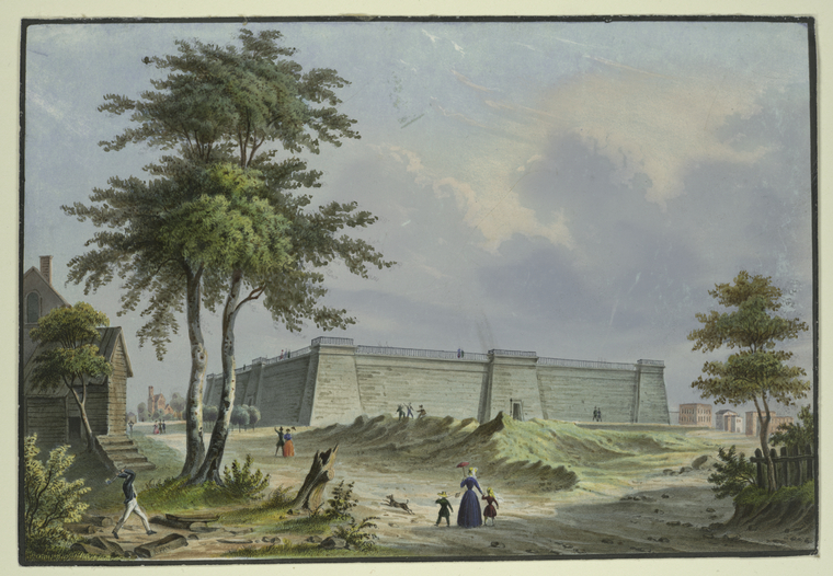 Croton Water Reservoir — Augustus Fay Lithograph (1850)