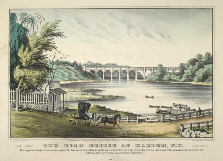 The High Bridge at Harlem, Length 1,450 ft. (1849)