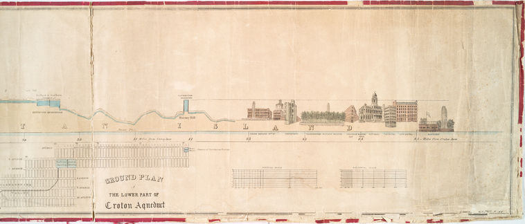 Profile of Lower Part of Croton Aqueduct — Jervis/Schramke (1843)