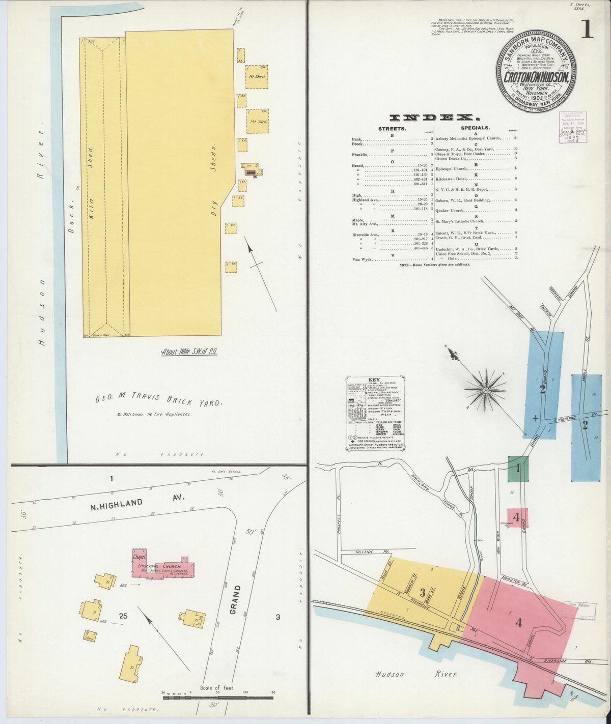 Sanborn Fire Insurance Map — Croton-on-Hudson (1903)