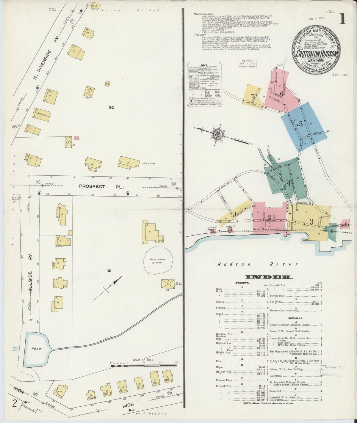 Sanborn Fire Insurance Map — Croton-on-Hudson (1911)