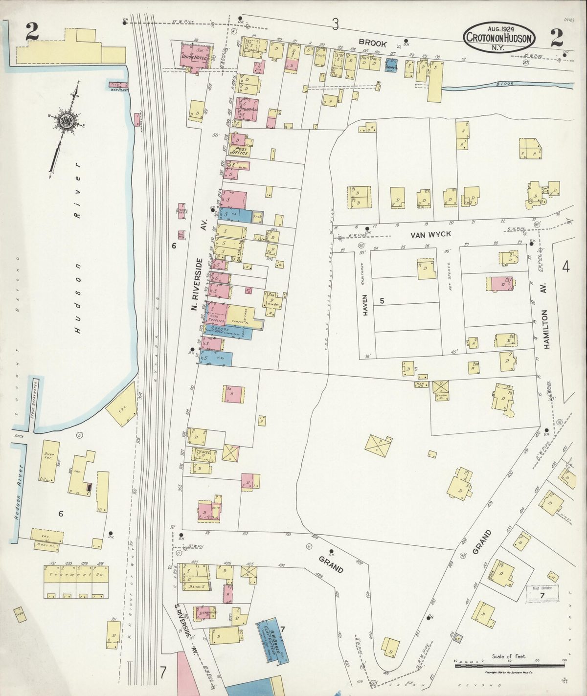 Sanborn Fire Insurance Map — Croton-on-Hudson (1924), Sheet 2