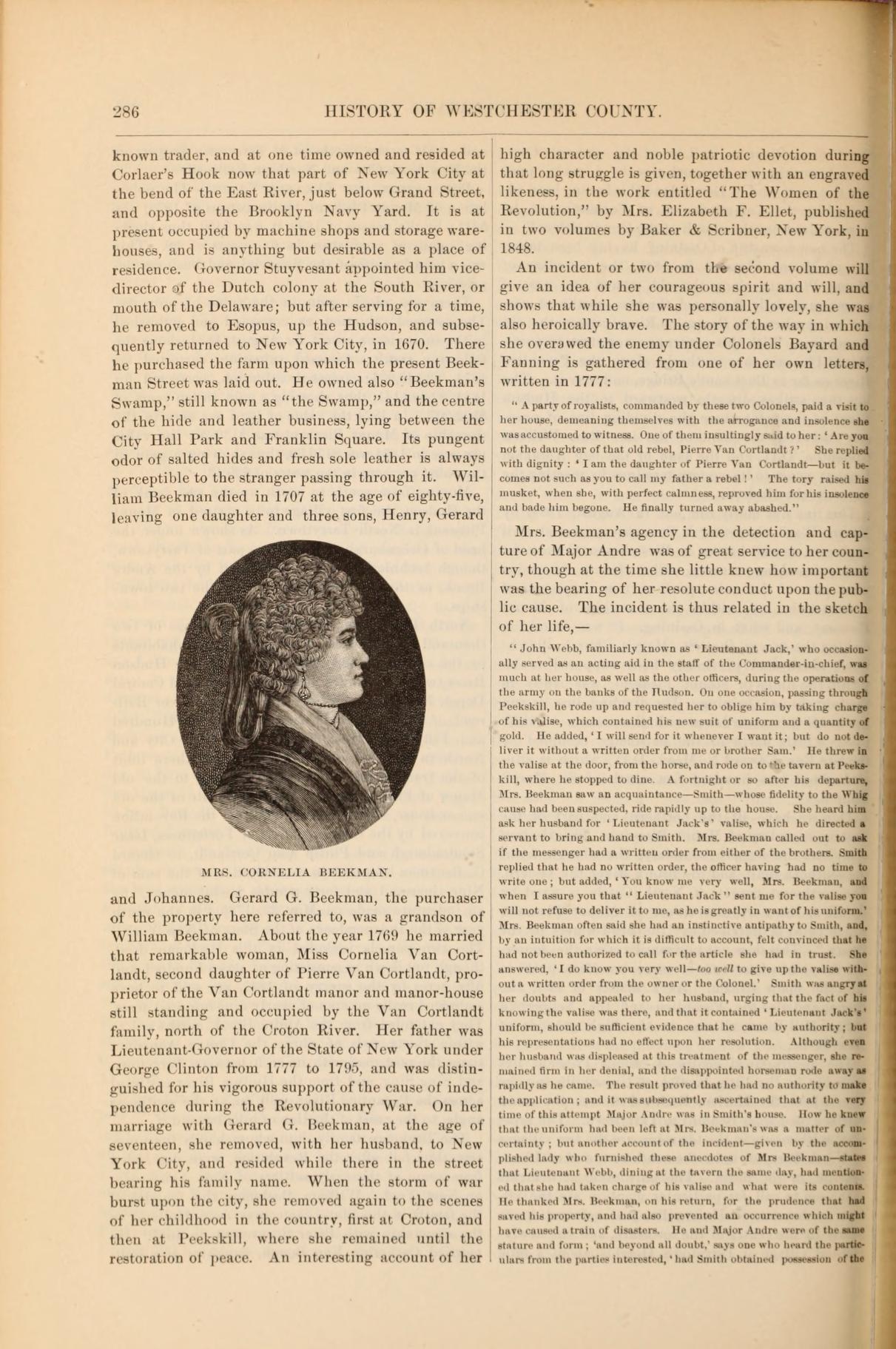 Portrait of Mrs. Cornelia Beekman