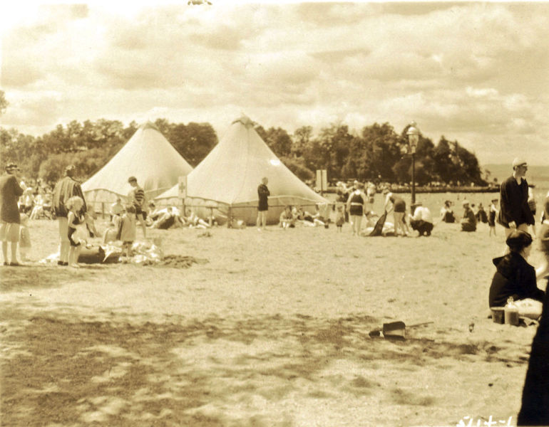 Croton Point Beach Scene 1926