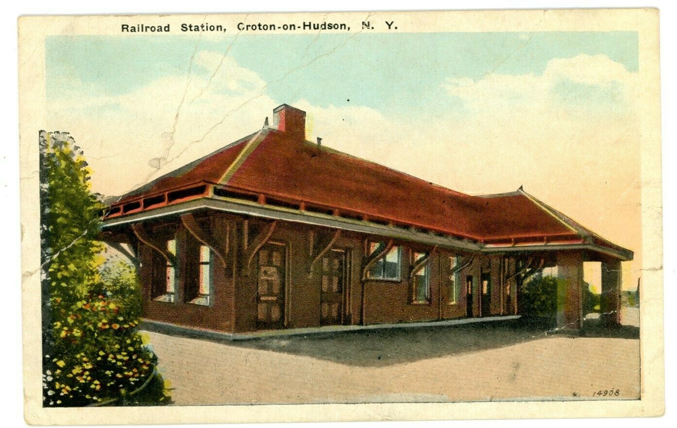 Croton Station Postcard