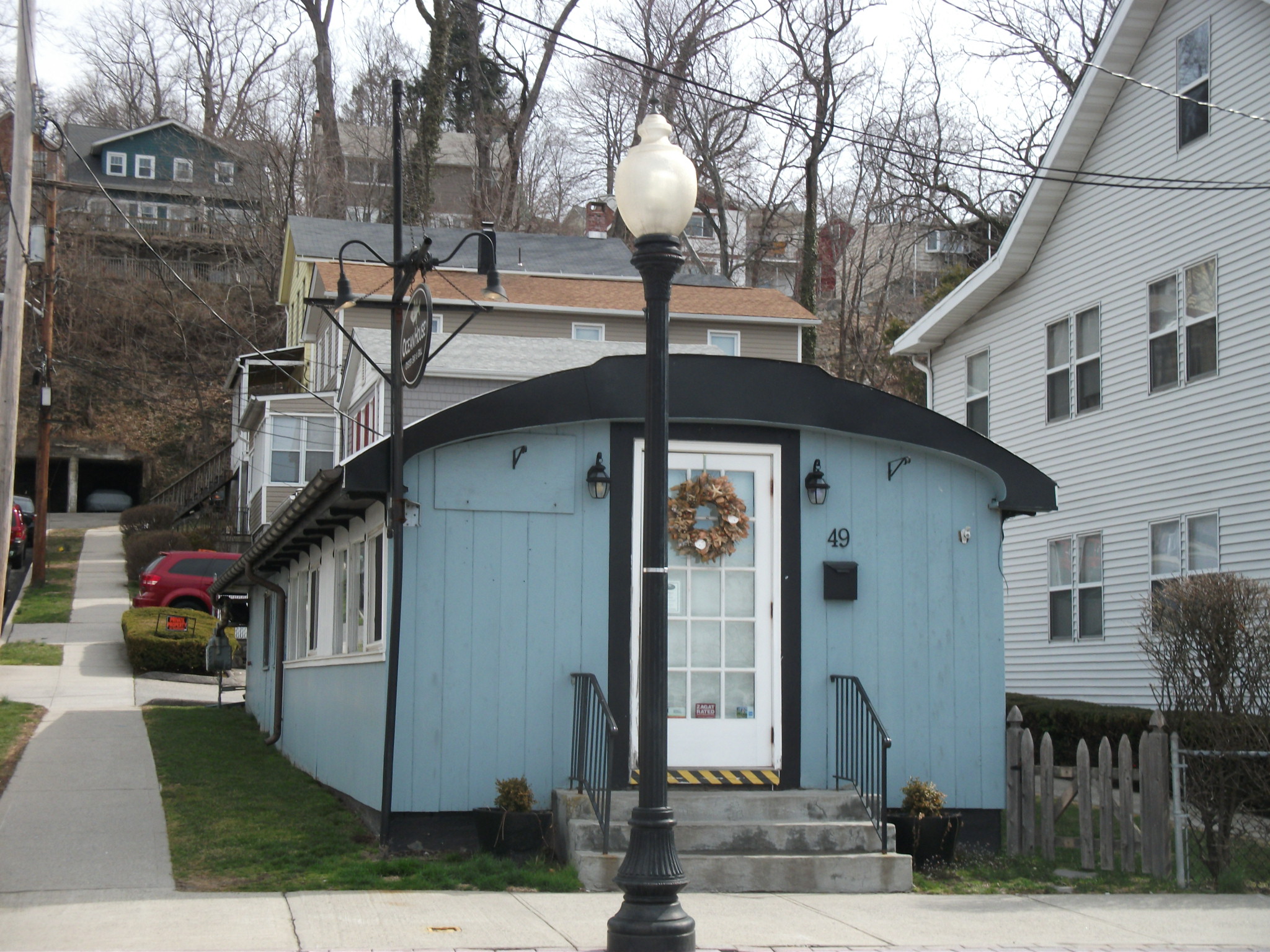 Residential street in Croton-on-Hudson